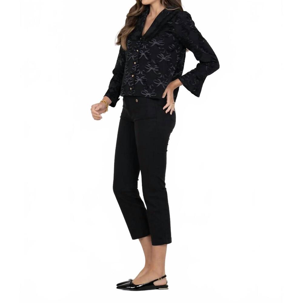 NEW EMILY MCCARTHY cameron top in black - Picture 3 of 5